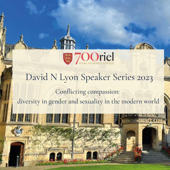 Image of David N. Lyon Speaker Series: “Conflicting compassion: diversity in gender and sexuality in the modern world”