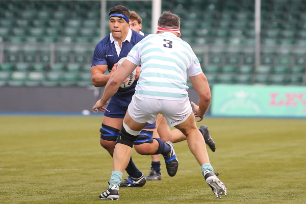 Reed Prinsep playing rugby for Oxford.
